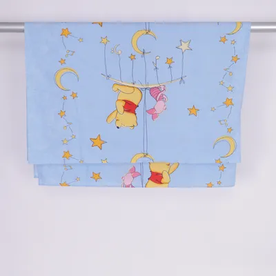 Rod pocket curtain (Blue, Multicolored) from Disney Baby Cotton