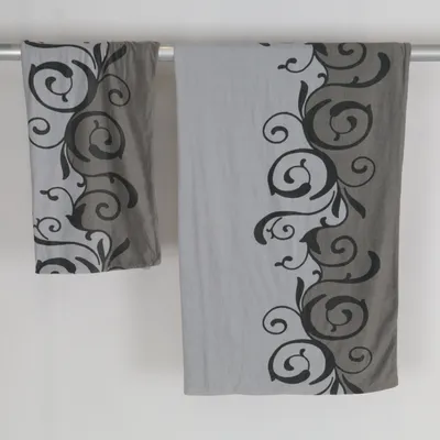 Parure de lit (Gris, Noir) de Polarstern Polyester