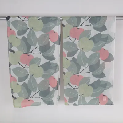Gordijn aan roede (Groen, Roze, Meerkleurig) van Tokmanni Polyester