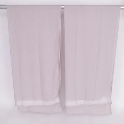 Gardin med rynkebånd (Grå) fra Jotex Bomuld, Polyester