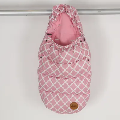 Footmuff (Pink, White) from Petite Chérie Polyester, Polyurethane