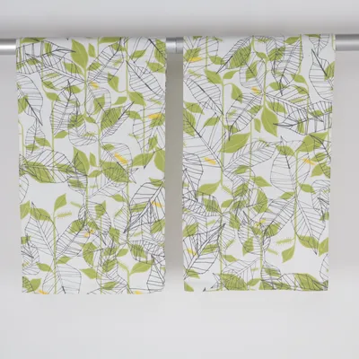Table runner (White, Green, Yellow) from Serholt Cotton