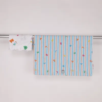 Bäddset (Blå, Vit, Flerfärgad) från Laban Bomull