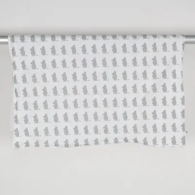 Housse de couette (Blanc, Gris) de Moomin Coton biologique