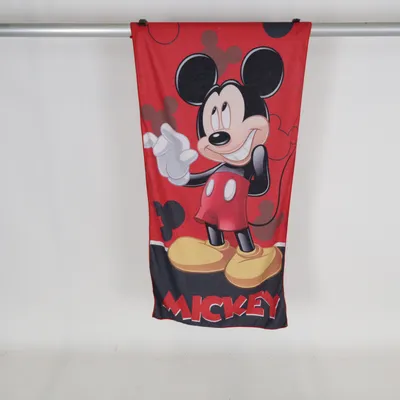 Badehåndklæde (Rød, Flerfarvet) fra Disney Mickey Mouse Polyester