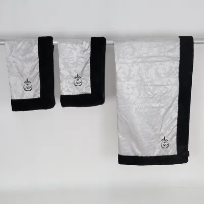 Bed set (Black, Silver) from Alfredo Pauly Polyester