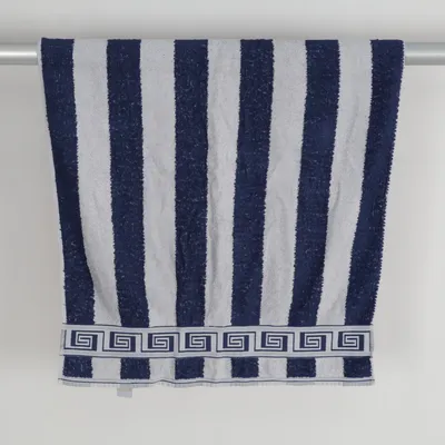 Bath towel (Blue, White) from Cawo Cotton
