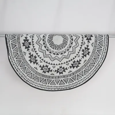 Tapis en plastique (Noir, Blanc)