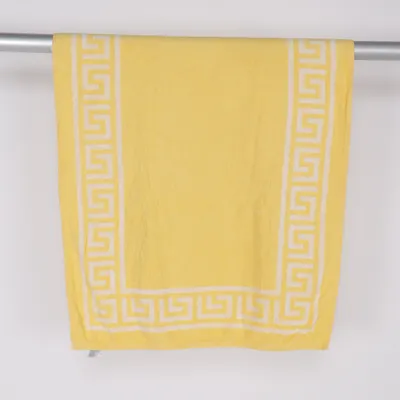 Badlakan (Gul, Vit) från H&M Home Bomull