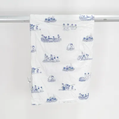 Housse de couette (Blanc, Bleu) de Elsa Beskow Coton