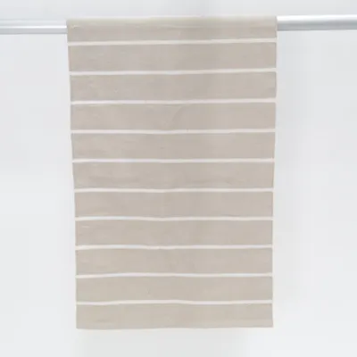 Fladvævet tæppe (Beige, Hvid)