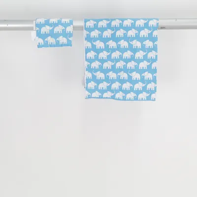 Parure de lit (Bleu, Blanc) de Rätt Start Coton