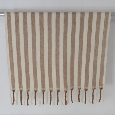 Deken (Beige, Wit) van H&M Home Acryl, Polyester, Wol