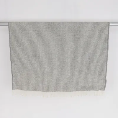 Filt (Grå, Vit) från Klippan Ull