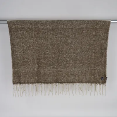 Filt (Beige, Vit) från Kosta Linnewäfveri Akryl, Ull