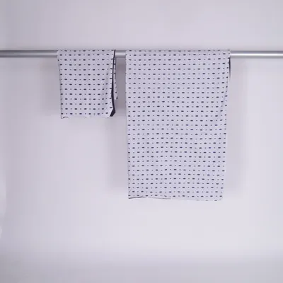 Bäddset (Vit, Lila) från TCM Ekologisk bomull