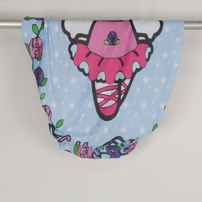 Hoeslaken (Blauw, Roze, Lila) van Hello Kitty