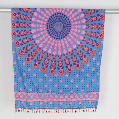 Beach towel (Pink, Blue, Multicolored) from Noor Polyester