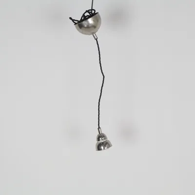 Taklampa (Silverfärgad, Svart) från Karlskrona Lampfabrik