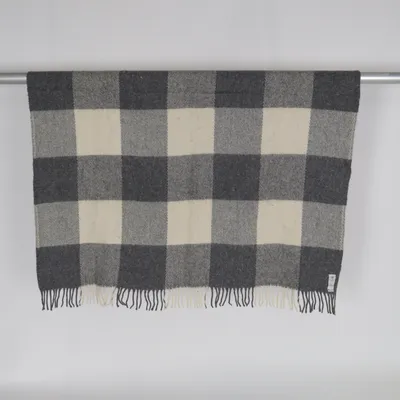 Blanket (Gray, White) from Klippan Wool