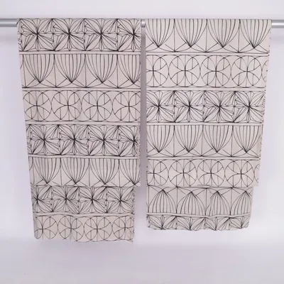 Rod pocket curtain (Beige, Black) from IKEA Cotton, Linen