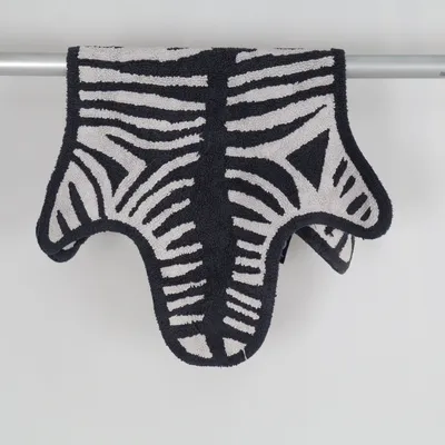 Laagpolig vloerkleed (Zwart, Wit) van Jonathan Adler Katoen