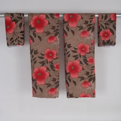 Bäddset (Brun, Röd, Flerfärgad) från Villa Polyester