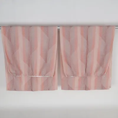 Rideau plissé (Beige, Rose)
