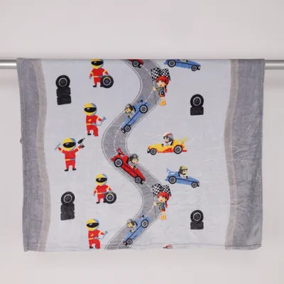 Babyfilt (Grå, Flerfärgad) från Nina Royal Polyester