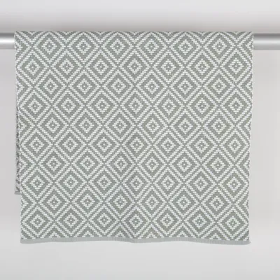Woven rug (Green, White) from Nyblom Kollén Cotton
