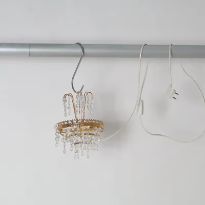 Vägglampa (Guldfärgad, Vit)