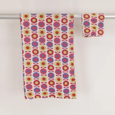 Bed set (White, Multicolored) from Katvig Organic cotton