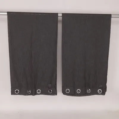 Öljettgardin (Grå) från Rusta Polyester