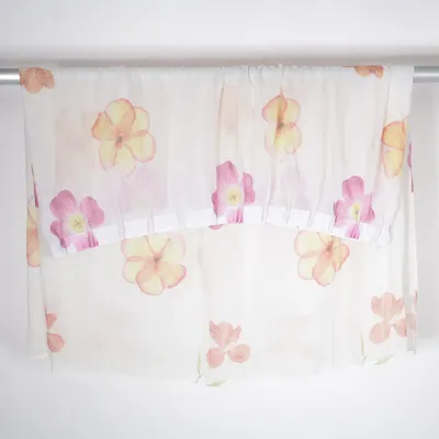 Rideau plissé (Blanc, Rose, Jaune)