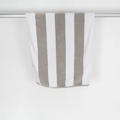 Badehåndklæde (Beige, Hvid) fra H&M Home Bomuld