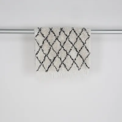 Ryamatta (Vit, Svart) från Rusta Home Bomull, Polyester