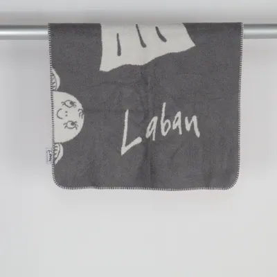 Babyfilt (Grå, Vit) från Laban Akryl, Bomull