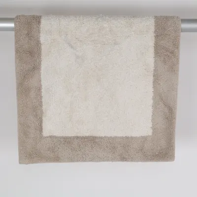 Badeværelsemåtte (Beige, Hvid) fra H&M Home Bomuld