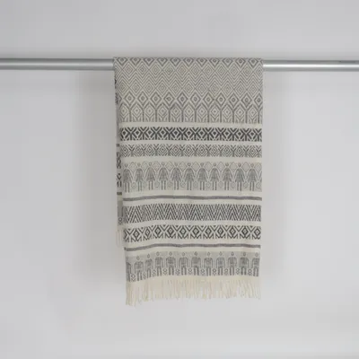 Pläd (Beige, Grå) från Klippan Ull