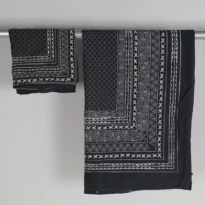 Bäddset (Grå, Vit) från H&M Bomull