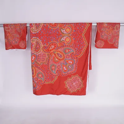 Bed set (Red, Multicolored) from Abakuhaus