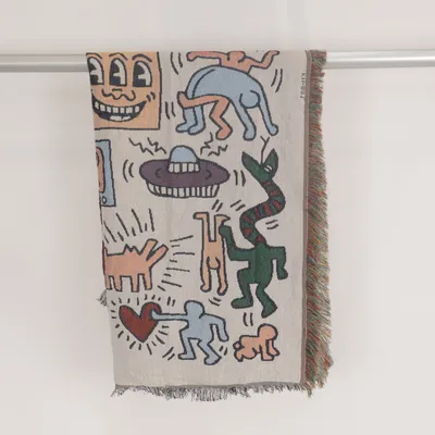 Deken (Beige, Meerkleurig)