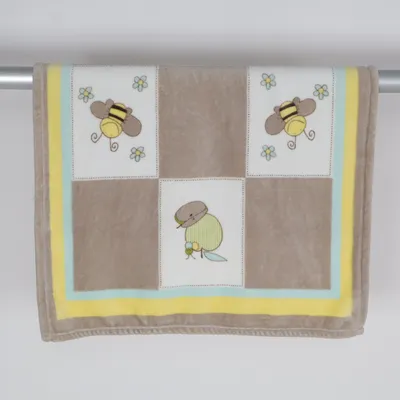 Baby deken (Beige, Wit, Meerkleurig) van Alvi Polyester