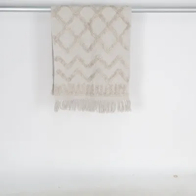 Kortluvet tæppe (Beige)