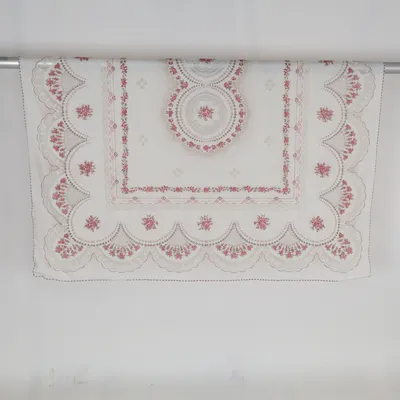 Tafelkleed (Wit, Rood) van Satorre Viscose, Polyester