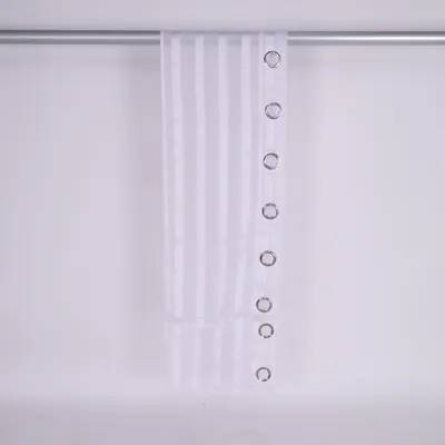 Eyelet curtain (White, Beige) from Solbacka Hemtextil