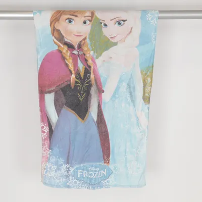 Handduk (Blå, Flerfärgad) från Disney Frozen