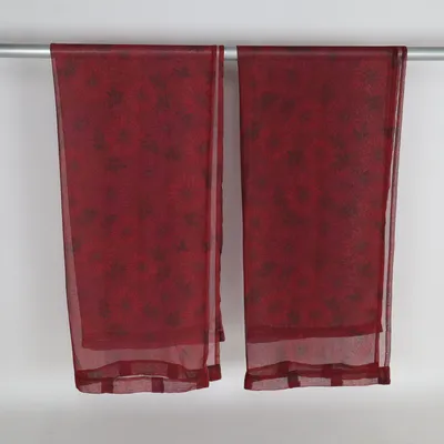 Rod pocket curtain (Red) from Indiska Polyester