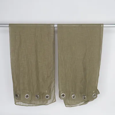 Rod pocket curtain (Green) from Solbacka Hemtextil Polyester