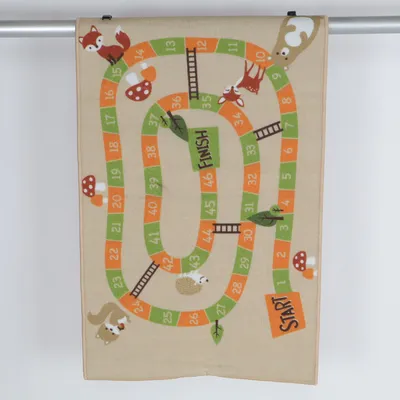 Kortluggad matta (Beige, Grön, Orange) från Livarno Polyamid